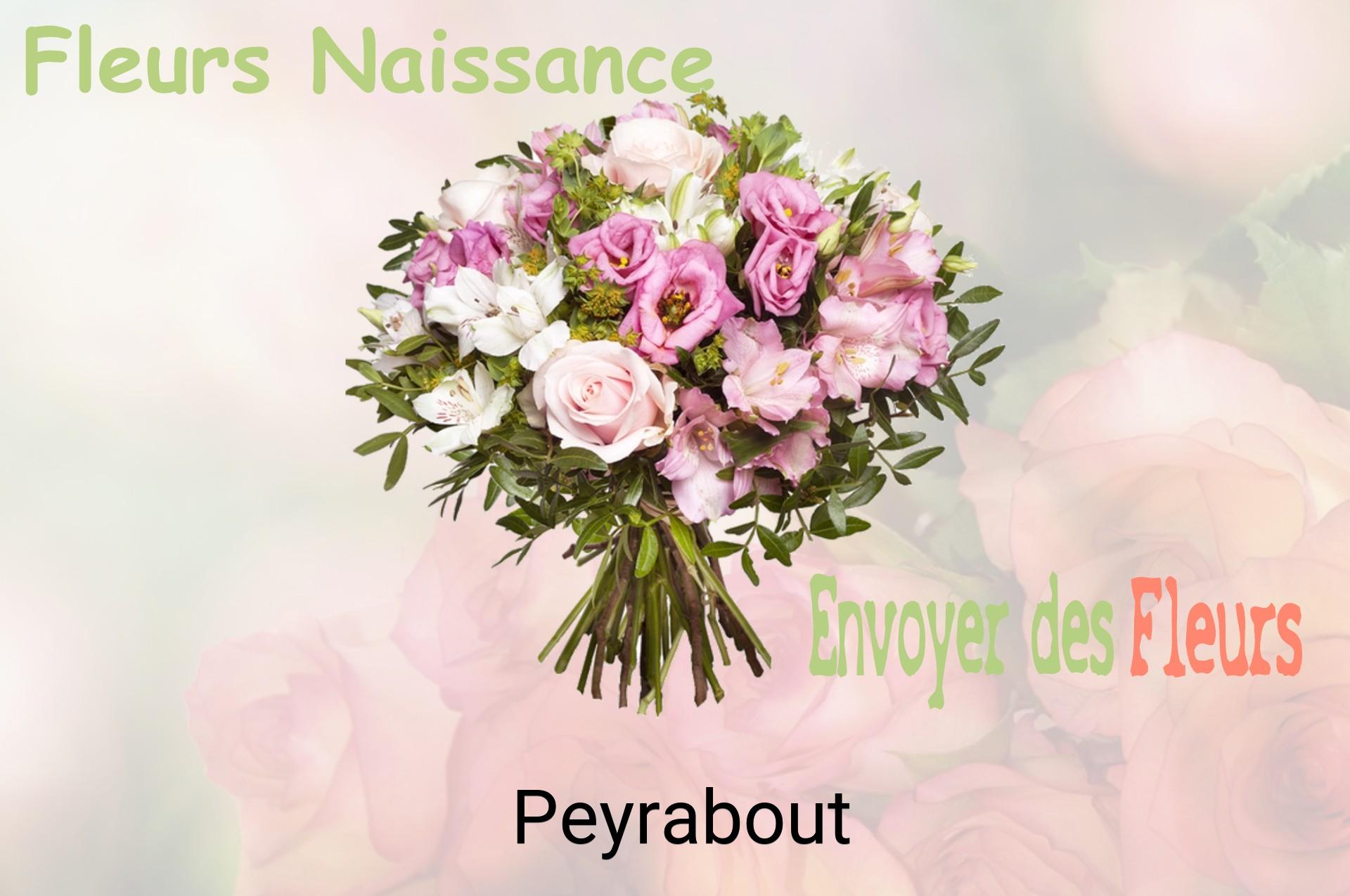 Bouquet de fleurs de naissance livré à Peyrabout
